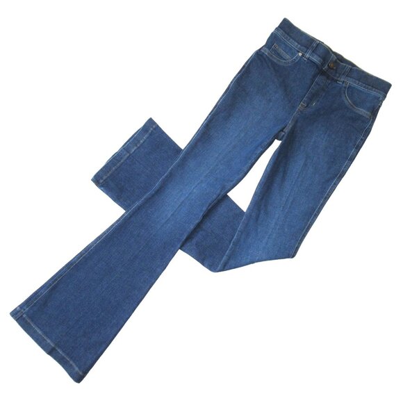 NWT SPANX 21164R EveryWear Flare in Authentic Blue Pull-on Stretch Jeans S x 34