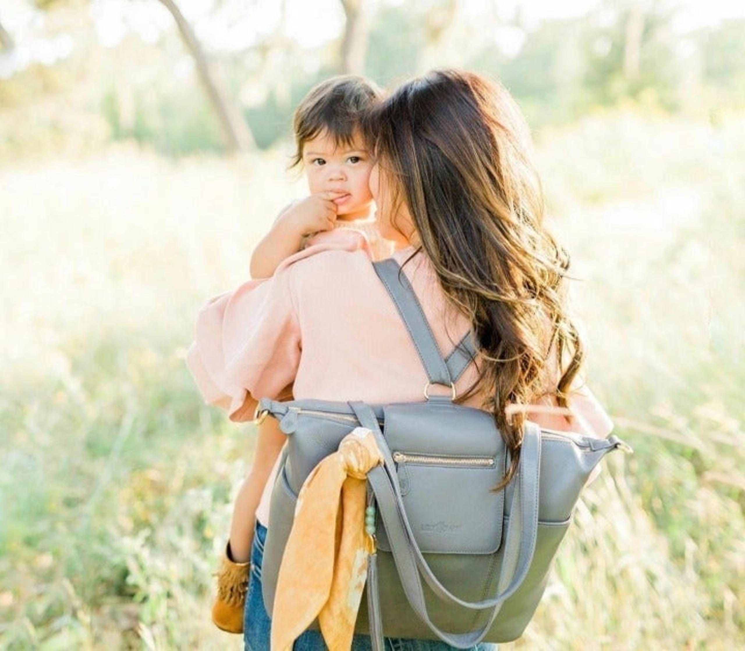 Lily Jade Co Madeline Gray Diaper Bag