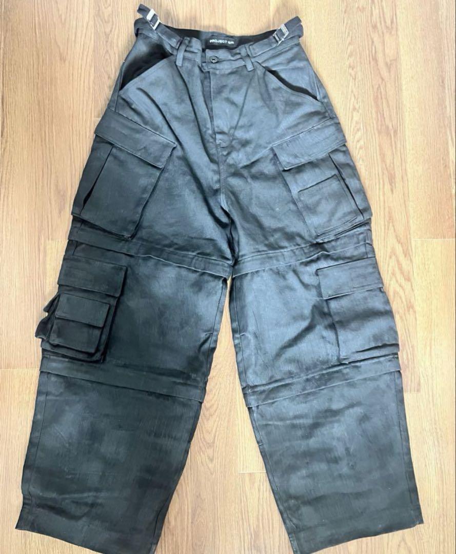 ★関税込★Project G/R Oversized Convertible Cargo Pants ☆人気☆【Project G/R】☆Oversized Convertible Cargo Pants