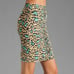 BCBG Lucine leopard bodycon pencil skirt