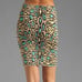 BCBG Lucine leopard bodycon pencil skirt
