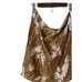Lunya Womens Size 22 x 22 Square Palm Tree Print Scarf 100% Silk Brown NWT