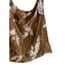 Lunya Womens Size 22 x 22 Square Palm Tree Print Scarf 100% Silk Brown NWT