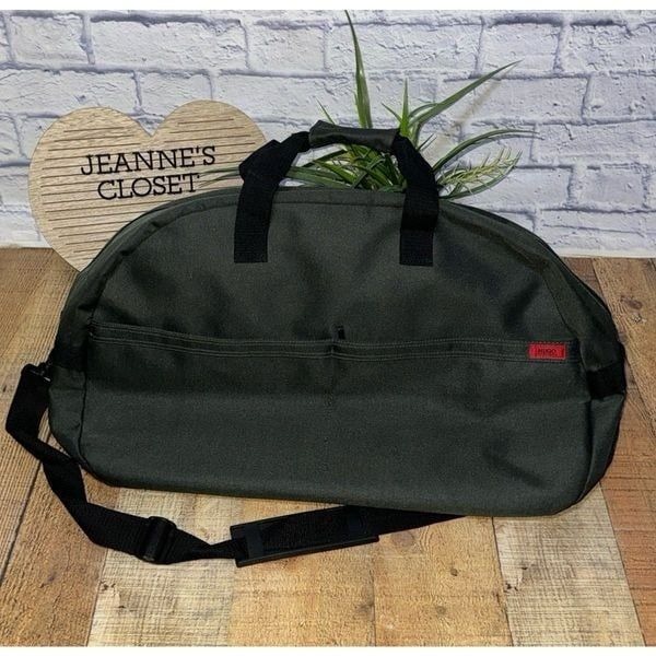 Hugo Boss Bag Olive Green Weekend Holdall Sports Gym Travel Duffle Bag Great pre