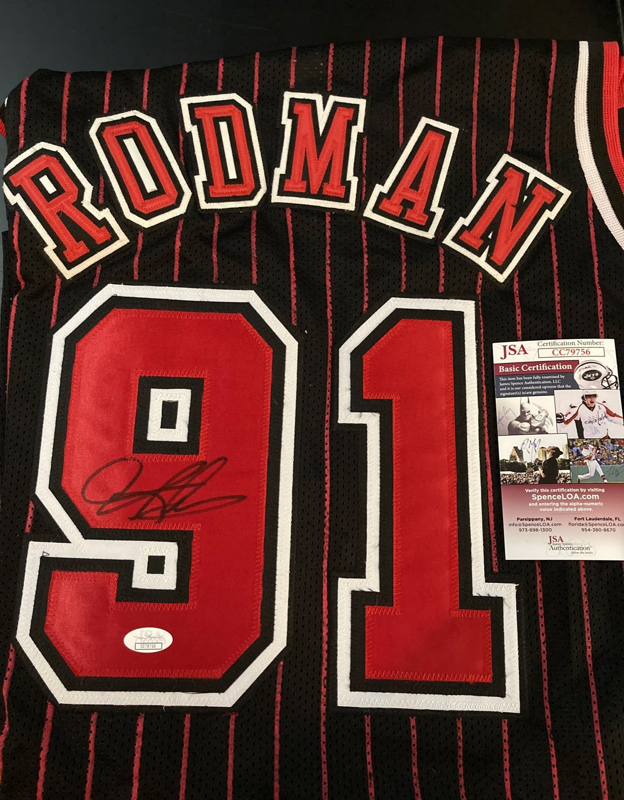Dennis Rodman Signed Jersey