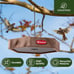 Kingsyard Platform Bird Feeder for Outdoor Hanging - Rugged Recycled Plastic Wil