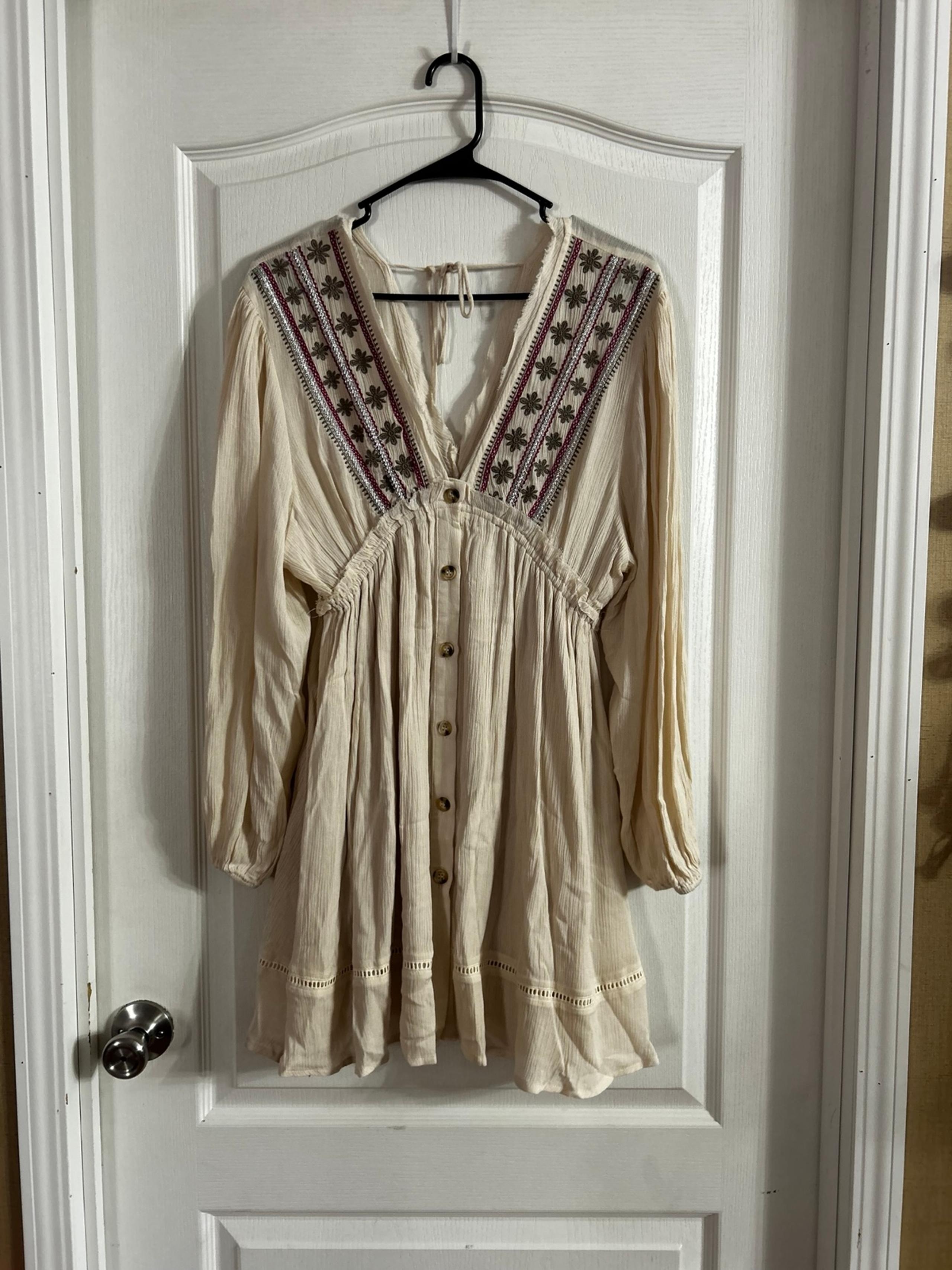 Anthropologie By Together Floral Embroidered Dress NWT Sz M.  3003