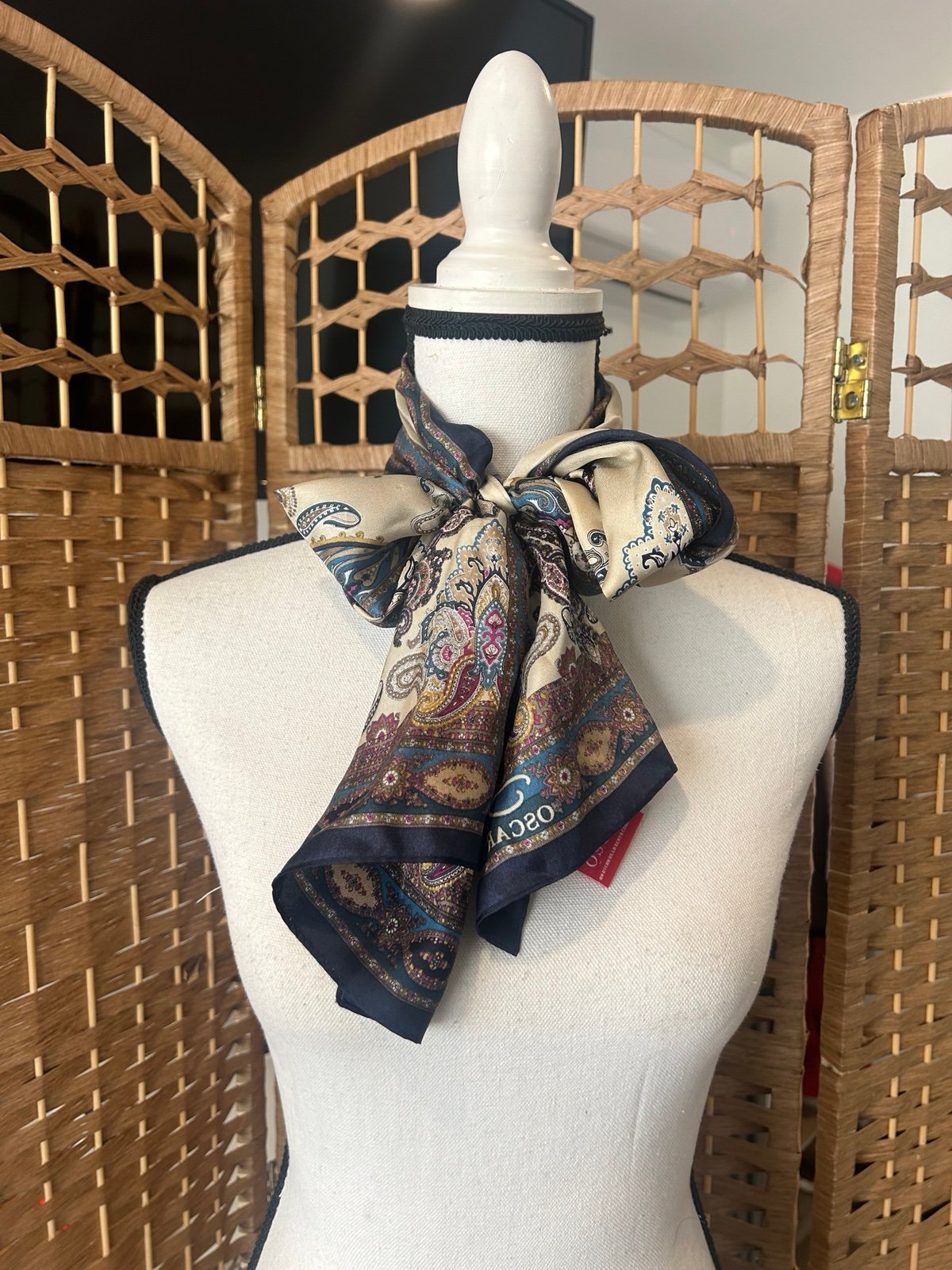 Silk Oscar se la Renta scarf