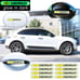 BRAND NEW UNIVERSAL 8PCS CHEVROLET GLOWS IN THE DARK GREEN BADGE EMBLEM STICKER