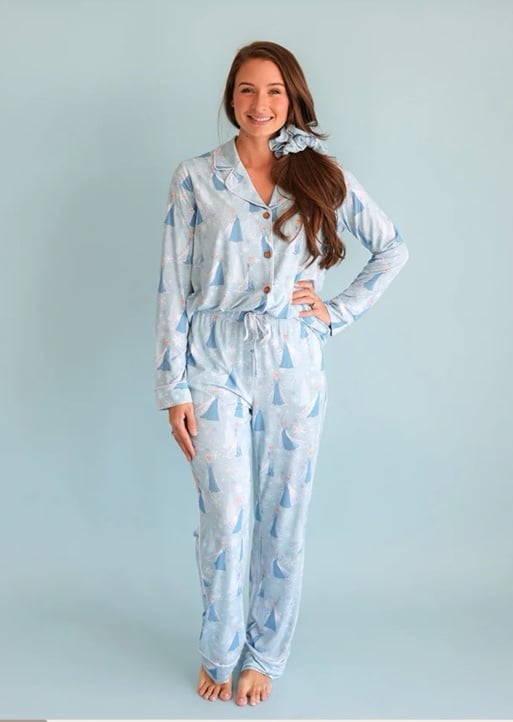 POSH PEANUT Disney Frozen Elsa Women's Luxe Palama Pant Set XL 12/14