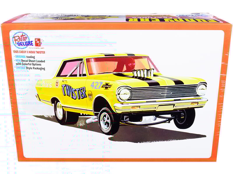 Skill 2 Model Kit 1965 Chevrolet II Nova AWB Funny Car Twister 1/25 Scale Mode