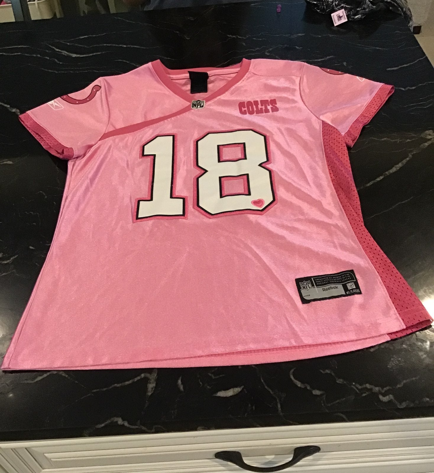 Pink Indianapolis Colts Ladies Jersey, M