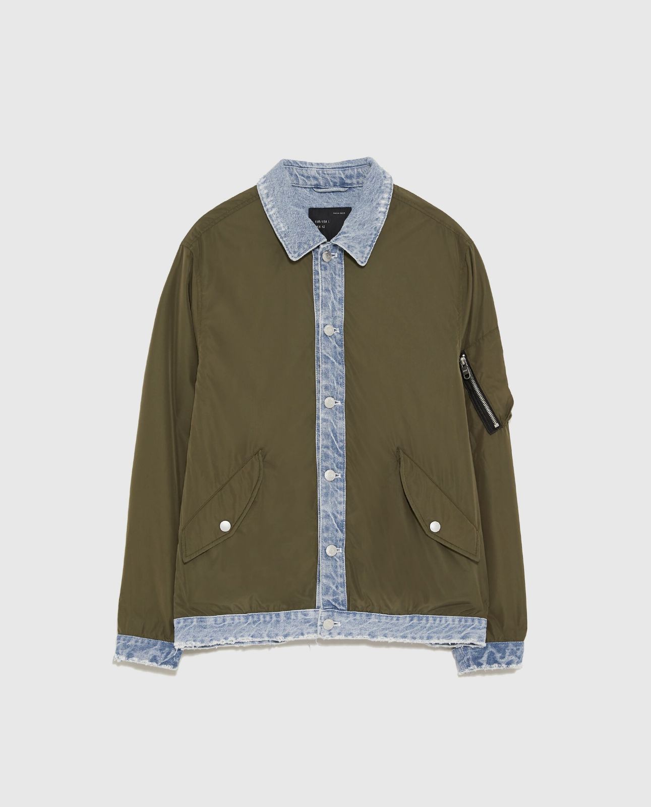 Mens zara man denim flight jacket levi s