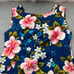 Vintage Ui Maikai Maxi Hawaiian Dress Medium Polynesian Floral Muumuu Modest