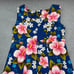 Vintage Ui Maikai Maxi Hawaiian Dress Medium Polynesian Floral Muumuu Modest