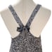 Alice & Olivia Silk Sequin Mini Dress with Bow Women’s Large Gray Sparkle Cross