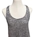 Alice & Olivia Silk Sequin Mini Dress with Bow Women’s Large Gray Sparkle Cross