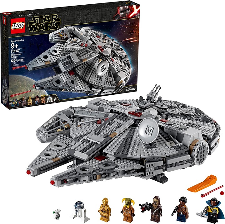 LEGO Star Wars Millennium Falcon 75257 Building Toy Set for Kids, Boys
