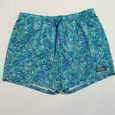 Vineyard Vines Swim Trunks Fish Seahorse Print Hawaiian Blue Mens 3XB Big