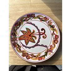 DAVID TUTERA ENTERTAINING PASSION DINNER PLATE COLORFUL FLOWERS & DESIGNS