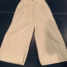 Massimo Dutti Linen Blend Wide Leg Sz 4 Pants Trousers High Waist White
