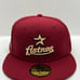 New Era 59fifty Brick Red Houston Astros 2000 Inaugural Season Patch Size 7 1/4