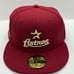 New Era 59fifty Brick Red Houston Astros 2000 Inaugural Season Patch Size 7 1/4