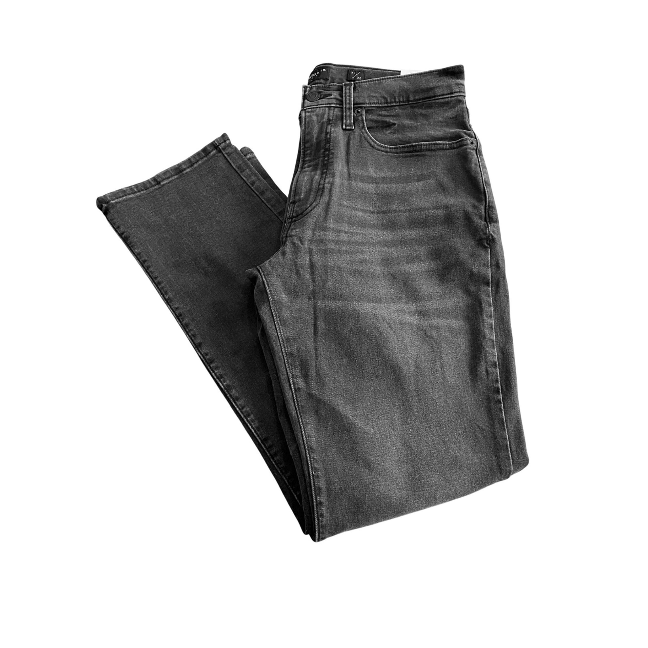 Lucky Brand Jeans 121 Slim Straight Black Denim Jean Mens Size 31x30 NWT