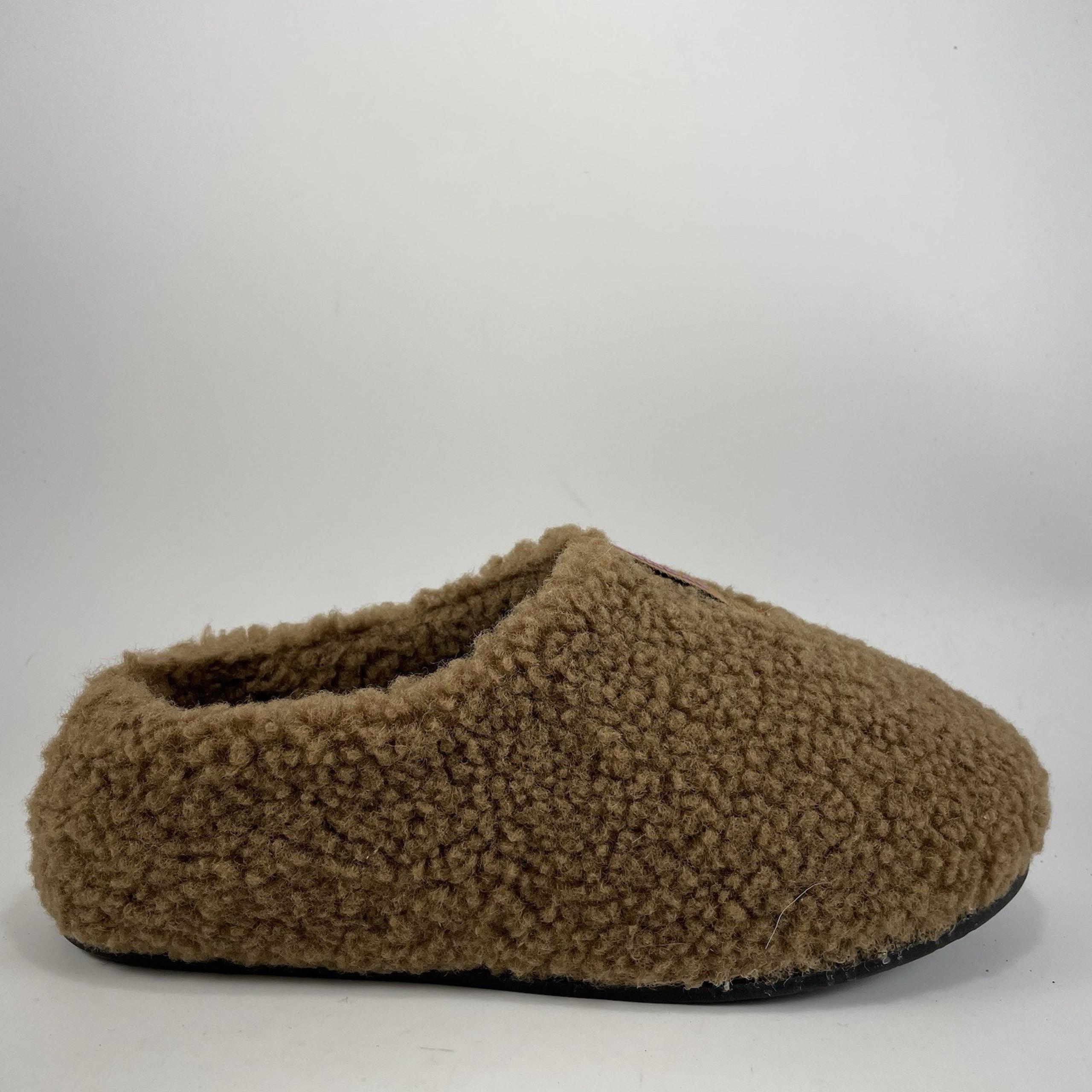 Bombas Sunday Slippers Womens Size 7 Brown Sherpa Mule Slip On Comfort