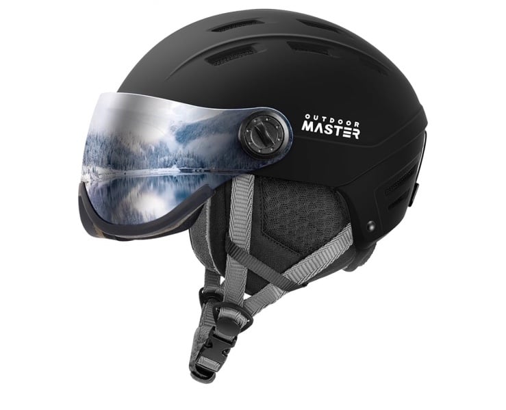 Outdoor Master Ski Helmet with detachable visor size Large