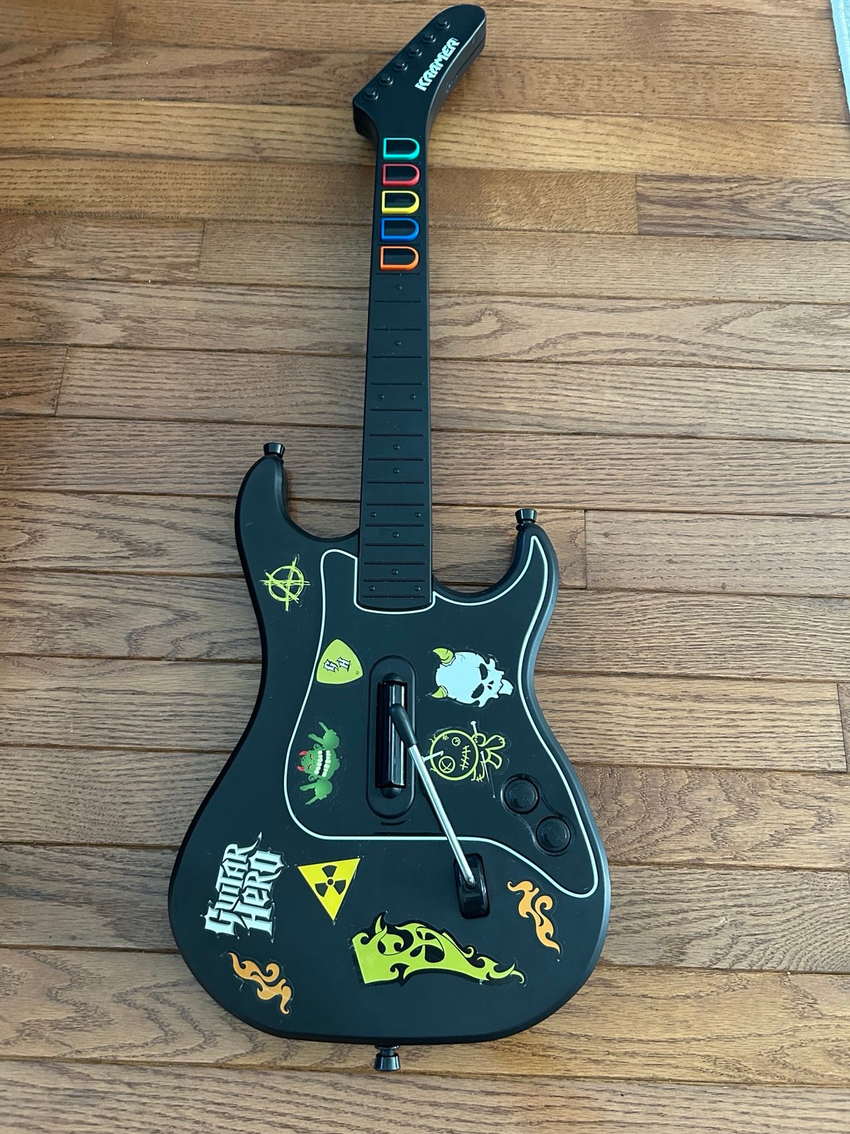 Guitar Hero Kramer Striker RedOctane Wireless Controller TESTED/WORKING