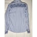 ENGLISH LAUNDRY S French Cuff Blue White Burgundy Striped Men's Dress Shirt