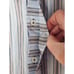 ENGLISH LAUNDRY S French Cuff Blue White Burgundy Striped Men's Dress Shirt