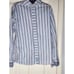 ENGLISH LAUNDRY S French Cuff Blue White Burgundy Striped Men's Dress Shirt