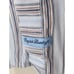 ENGLISH LAUNDRY S French Cuff Blue White Burgundy Striped Men's Dress Shirt