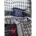 ENGLISH LAUNDRY S French Cuff Blue White Burgundy Striped Men's Dress Shirt