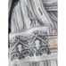 ENGLISH LAUNDRY S French Cuff Blue White Burgundy Striped Men's Dress Shirt