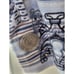 ENGLISH LAUNDRY S French Cuff Blue White Burgundy Striped Men's Dress Shirt