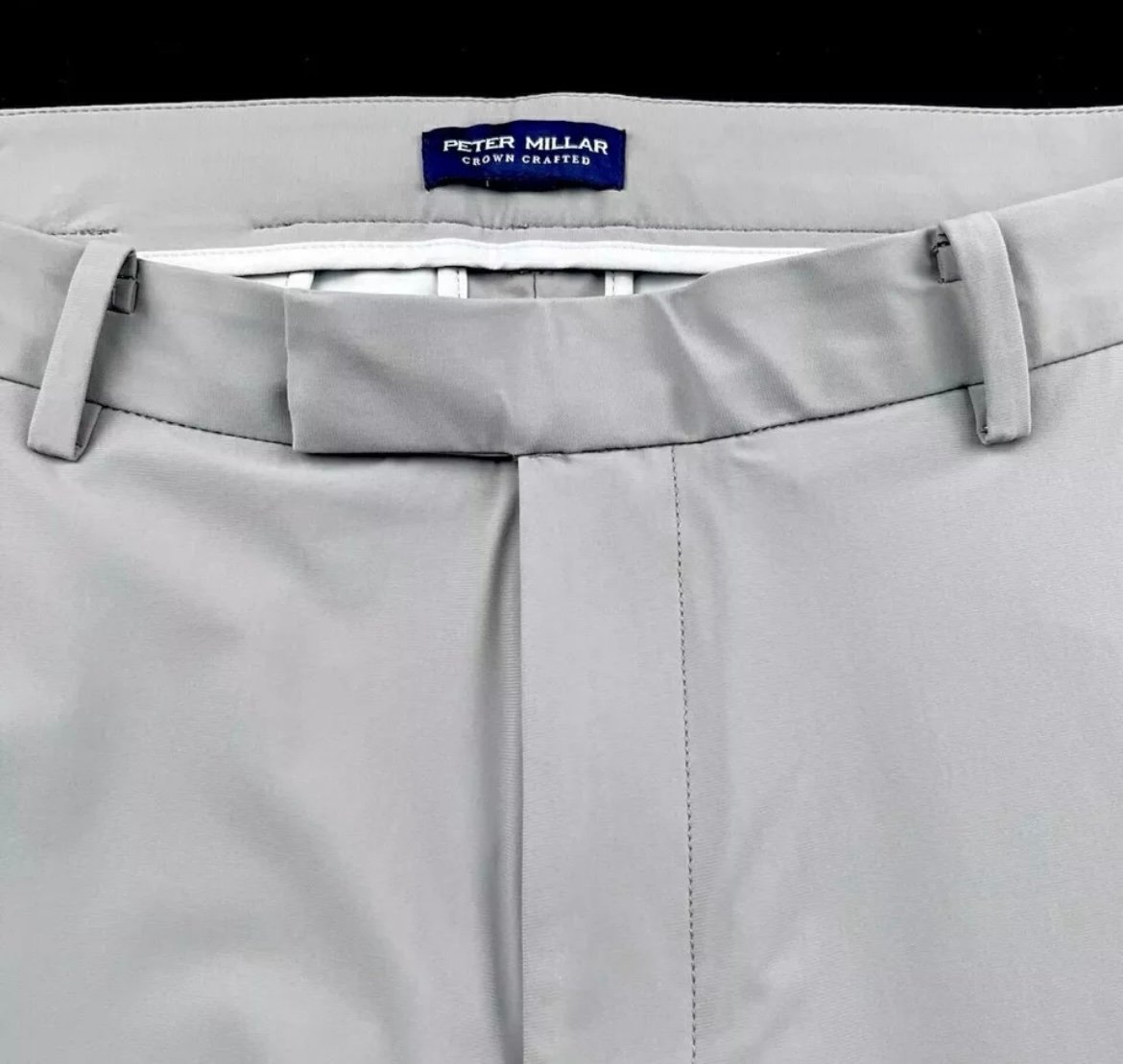 NWOT Peter Millar Crown Crafted Blade Performance 40x28 Ankle Pants Gale Gray