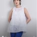 United Arrows Cut Jacquard Tunic Blouse