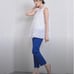 United Arrows Cut Jacquard Tunic Blouse