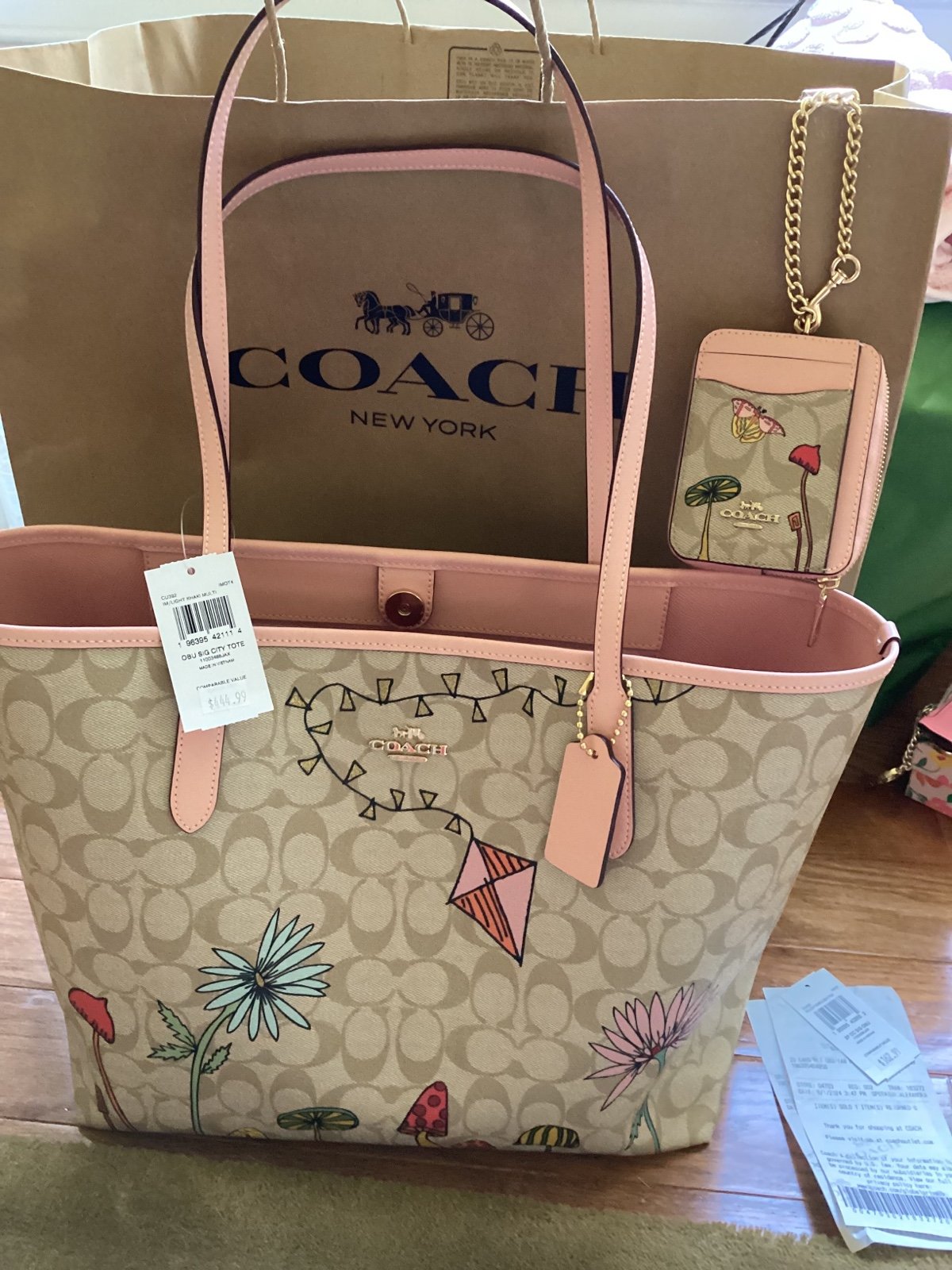 ❤️❤️ Coach X Observed Set 2 piece By Us City Tote Bag In Signature Canvas