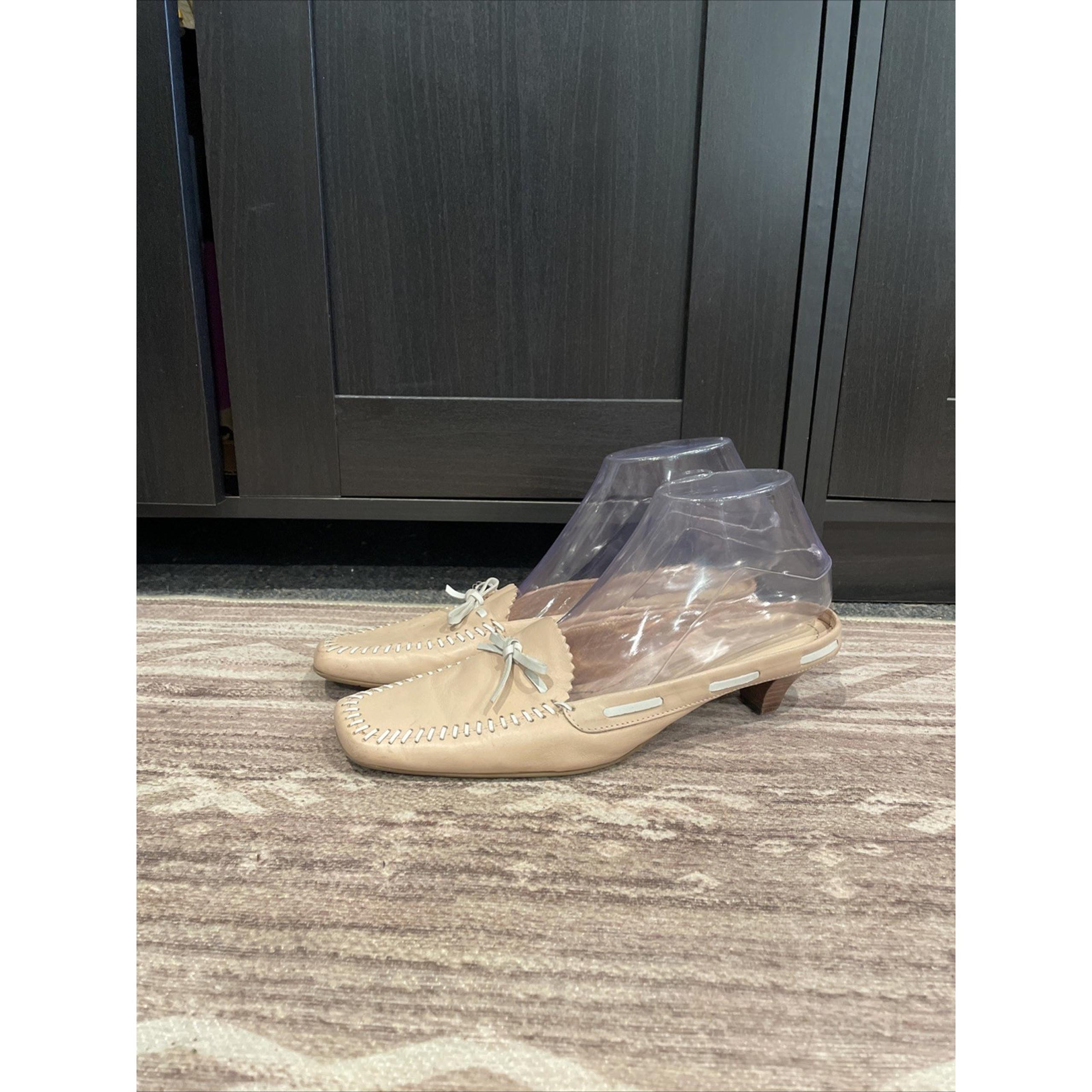 Franco Sarto Women’s Leather Heels Size 7.5 Pink Fancy Dressy
