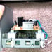 Various inside works of a MITSUBISHI tel