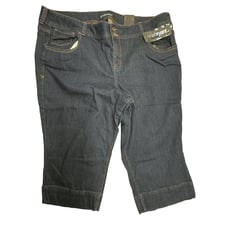 Lane Bryant Totally Cropped Denim Capri Plus Size 24