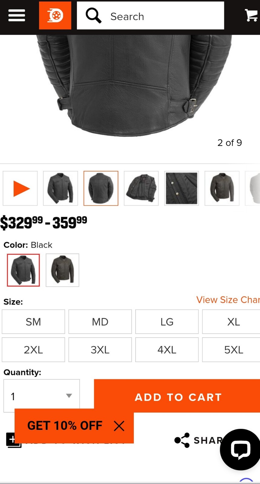 Men's motorcycle jacket