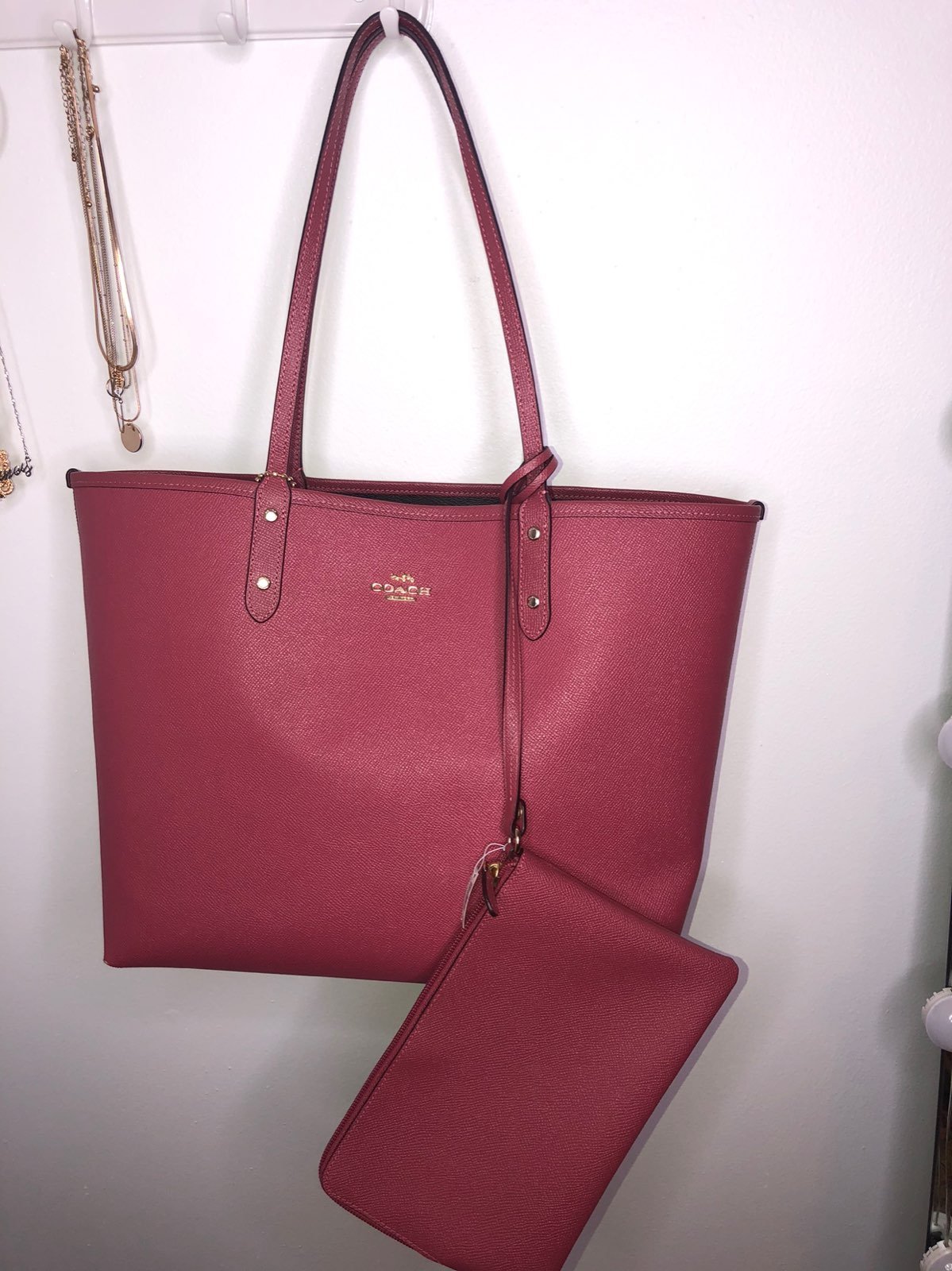 Coach reversible tote
