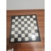 Marble Chess Set Hand-Carved Figures Black White Game board Holiday Gift 7.75in