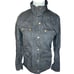 J.Crew Relaxed Boyfriend Field Jacket Army Green Cargo Gold Buttons Size XS