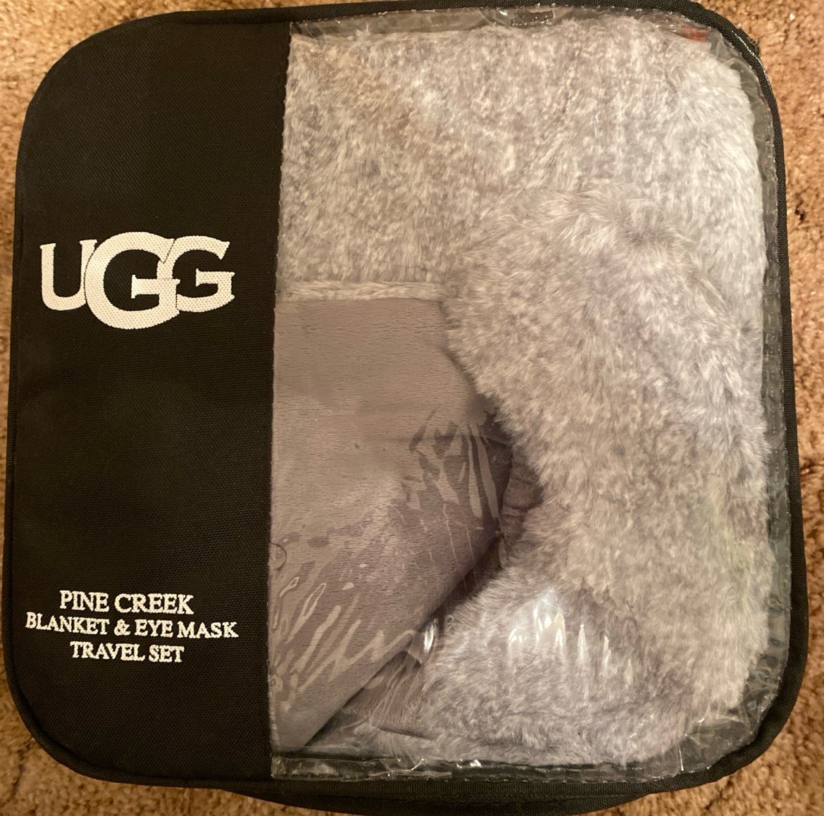 UGG Pine Creek Blanket & Eye Mask Travel Set